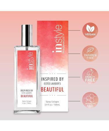Instyle Fragrances | Inspired by Estee Lauder's Beautiful | Women s Eau de Toilette | Vegan Paraben & Phthalate Free | Never Tested on Animals | 3.4 Fl Oz - Buy Online on GoSupps.com