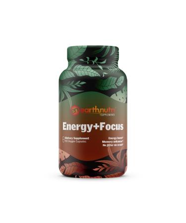 EarthNutri Energy + Focus Capsule Cognetive Mood and Memory Enhancer 90ct Capsules 3 Capsules per Serving
