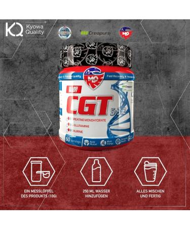 MLO CGT 5:3:2 Prowout Booster - Pure Creatine Creapure Powder L-Glutamine & Taurine - Vegan Gluten-Free Tasteless - 600g for Muscle Building - Buy Online on GoSupps.com