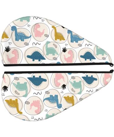 Quick-Dry Hair Towel Wrap with Button - Cute Dinosaur Turban for Effortless Drying - Buy Online on GoSupps.com