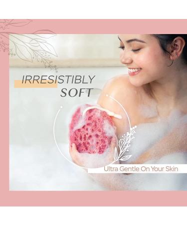 Spongentle 2-Pack Ultra Soft Body Loofah Sponge - Natural Colors, Gentle Cleansing & Deep Exfoliation for Bath & Shower - Buy Online on GoSupps.com