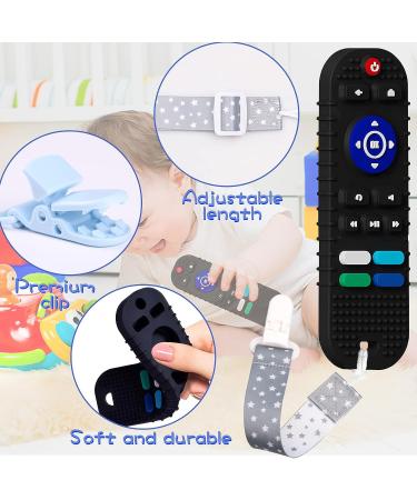 Soft Silicone Remote Shape Baby Teething Toy | Sensory Teether for Babies - 1 Pack - Buy Online on GoSupps.com