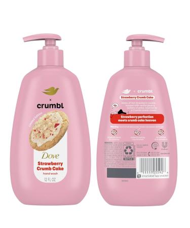 Dove X Crumbl Moisturizing Liquid Hand Wash Strawberry Crumb Cake | 2-pack of 12 oz Hand Wash with Pump | Limited Edition (Strawberry Crumb Cake) - Buy Online on GoSupps.com