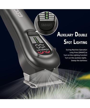 GEC Smart Hair Clipper for Men - Rechargeable Low Noise 5-Mode Professional Hair Trimmer Kit with Auxiliary Light - Buy Online on GoSupps.com