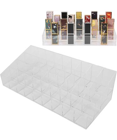 OKAT Acrylic Lipstick Organizer 36 Storage Slots Safe and Durable Transparent Acrylic Lipstick Holder for Women's Cosmetic Makeup - Buy Online on GoSupps.com