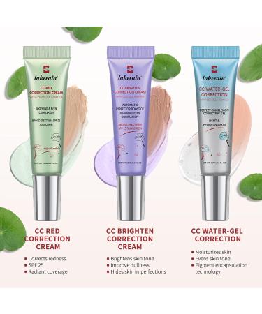 CC Red Correction Cream With Centella - Color Correcting Formula for Blemishes Red Skin & Acne Marks - Lightweight Non-Greasy - Hydration Skin and SPF Protection (Green) CC Red Correct Cream (Green) - Buy Online on GoSupps.com