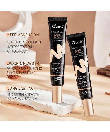 Buy CC Cream Tinted Moisturizer SPF 50 | Full Coverage Color Correcting Foundation | Hydrating & Long-Lasting Matte Finish - Buy Online on GoSupps.com