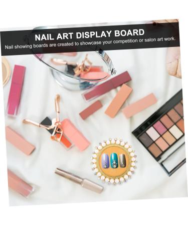 Healeved Nail Display Board Manicure Showing Holder False Nail Display Holder Nail Polish Plate Nail Tips Showing Holder Nail Mixing Nail Art Display Plate Nail Zinc Alloy Bracket - Buy Online on GoSupps.com