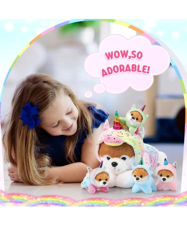 Skylety 5-Piece Plush Dog Toy Set | Cuddly Unicorn Puppy & Mini Dogs | Perfect Gift for Birthdays Christmas & Children's Day - Buy Online on GoSupps.com