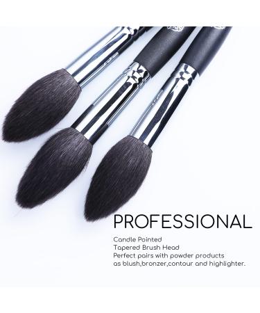 ENERGY Highlighter Brush - Professional Tapered Blush & Makeup Brush for Highlighting & Contouring - Premium Goat Hair Ideal for Loose & Compact Powder - Buy Online on GoSupps.com