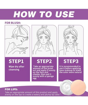 Color Changing Transparent Blush Cream for Cheeks and Lips - Moisturizing Gradient Blush Gel - Buy Online on GoSupps.com