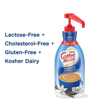 Nestle Coffee mate French Vanilla Liquid Pump Creamer 50.7 Fl Oz (Pack of 2) - Non-Dairy, No Refrigeration Needed - Buy Online on GoSupps.com