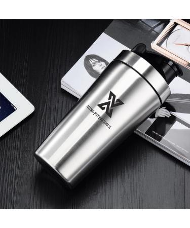 X SIM FITNESSX 700ml Stainless Steel Shaker Bottle - Perfect for Gym Yoga & Sports Mixing - Buy Online on GoSupps.com