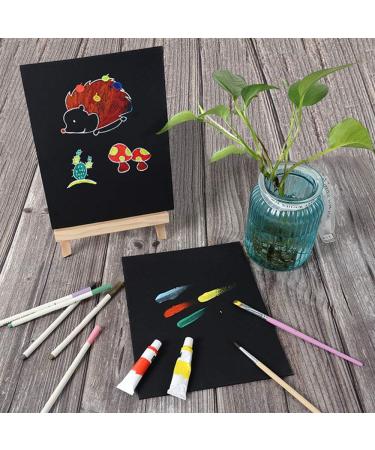 CONDA Black Canvas Panels 8x10 inch Pack of 14 - 100% Cotton, Acid-Free, Gesso-Primed Art Boards for Oil & Acrylic Painting - Buy Online on GoSupps.com