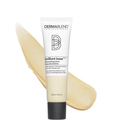 Dermablend Brilliant Base Illuminating Primer Face Makeup - Formulated with Niacinamide  Shea Butter  and Glycerin  Enriched with Vitamin C and E Derivatives  Provides Long Lasting Radiance  1 Fl Oz 1.00 Fl Oz (Pack of 1...