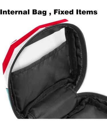 Cartoon Ambulance Sanitary Napkin Storage Bags | Blue Background | Durable Period Bags for Women & Teen Girls | Menstrual Cup Bags - Buy Online on GoSupps.com