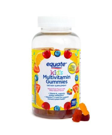 IKJ Kids Multivitamin Gummies for General Health Natural Fruit 190 Count