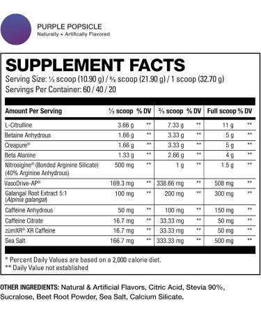 HD MUSCLE PreHD Variant 001 Pre-Workout Powder | Nick Walker Signature Series | High Stim All In One PreWorkout | L-Citrulline Creapure Creatine Beta Alanine Caffeine | 60 Servings (Purple Popsicle) Purple Popsicle 60 Servings - Buy Online on GoSupps.com