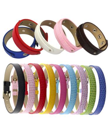 TEHAUX 15 Pcs 1 Set Student Wrist Chain Bangle Bracelets Blank Leather Bracelet Leather Cuff Blank Craft Mens Cuff Bracelet Mens Bangle Bracelet Men Bracelet Hand Strap To Weave Miss