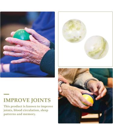 Buy Homsfou Set of Chinese Massage Balls - Gymnastics & Baoding Hand Balls for Health & Relaxation - Buy Online on GoSupps.com