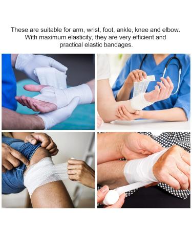 4 Rolls Elastic Band Gauze Sports Tape - Durable Nylon Protection for Athletes | International Shipping Available - Buy Online on GoSupps.com