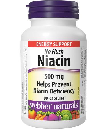 Webber Naturals Niacin 500 mg 90 Capsules No Flush Vitamin B3 Supplement & Vitamin D3 2500 IU Extra Strength 180 Softgels For Healthy Bones Teeth - Buy Online on GoSupps.com