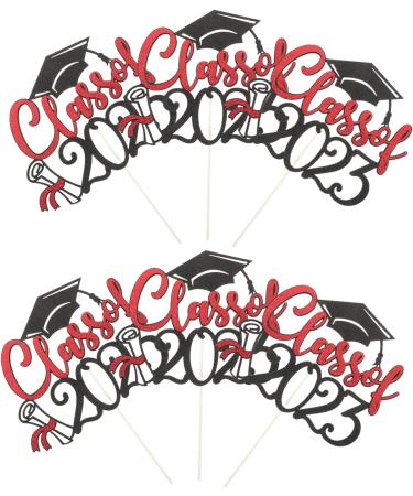 INOOMP 30 pcs class of 2023 cupcake topper graduation cupcake topper 2023 graduation season plug-in Paper paper cup cake supplies grad party decoration cake class of 2023 cake decors - Buy Online on GoSupps.com