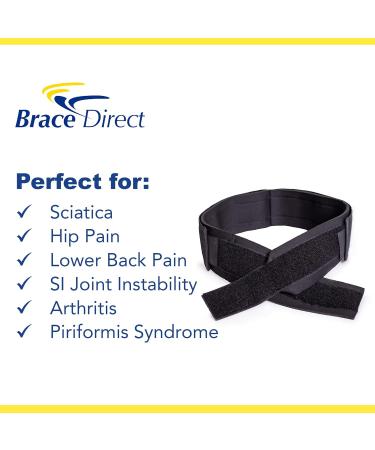 Brace Direct SI Belt | Sacroiliac Hip Support for Sciatic Pelvic & Lower Back Pain Relief - Men & Women - Buy Online on GoSupps.com