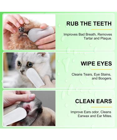 Dental Care Towels for Dogs & Cats | 50-Piece Pet Finger Wipes for Plaque Gum Care & Tartar Removal - Buy Online on GoSupps.com