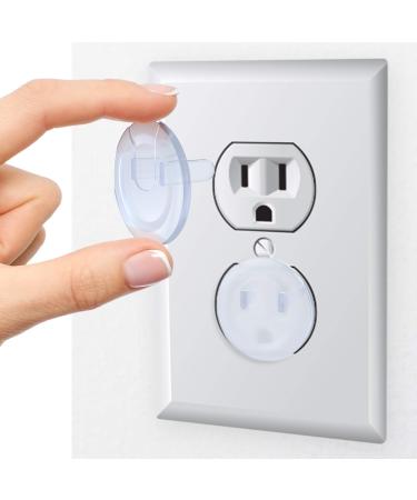 Clear Outlet Covers (36-Pack) Dielectric Plastic Plugs for Electrical Power Outlets by Skyla Homes - Best Baby Proofing Wall Socket Protector Child Proof Outlet Protector - Electrical Insulation