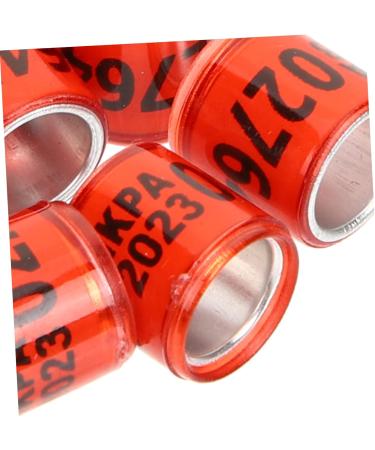 VANZACK 200 Pcs Pigeon Foot Ring Dove Foot Ring Quail Duck Bands Aluminum Plastic Poultry Reagent Test Kit 1.1x0.8cmx2pcs Random Colorx2pcs - Buy Online on GoSupps.com