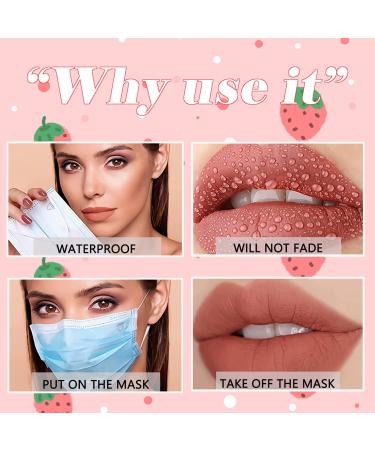 3 Piece Nude Matte Lipstick Set - Velvet Air Moisture Smooth Crayon Lip Stain - Long Lasting Waterproof Lip Gloss for Women - Buy Online on GoSupps.com