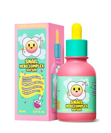Snail Mucin 85% Face Serum 1.69 fl oz 50ml | Hydrating Face Serum Packed with Vegan Collagen & Peptide | Age-Defying Korean Face Serum Snail Moisturizer for sensitive skin