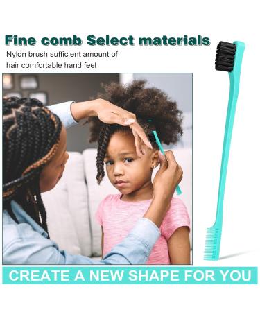 Lorsex Hairbrush & Detergent for Afro Hair 3A-4C | 3-Piece Toupe Brush Set - Double Edges Brush & Comb (Green) - International Shipping Available - Buy Online on GoSupps.com