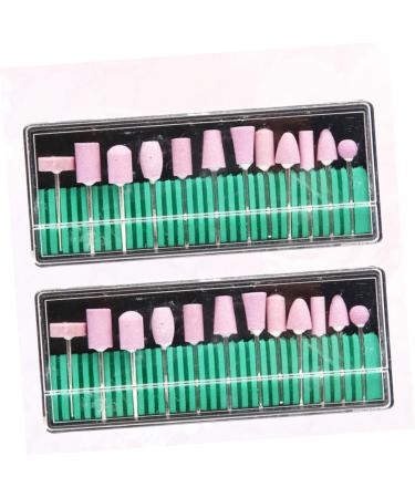 FOMIYES 2 Nails Drill Bits Kit De Manicura Manicure Drill Bits Nail Drill Tool Nail Drill Bits Nail Grinding Head Nail Tool Clean - Buy Online on GoSupps.com