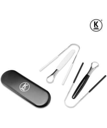 K-Pro Reusable Tongue Scraper | Medical Stainless Steel Tongue Cleaner for Better Oral Health - Buy Online on GoSupps.com
