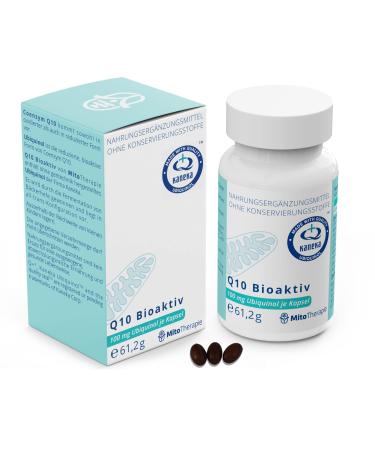 Q10 Bioactive - 100 mg ubiquinol per capsule - 90 vegetarian capsules with the reduced breathable form of Coenzyme Q10 - Coenzyme Q10 in its best form!