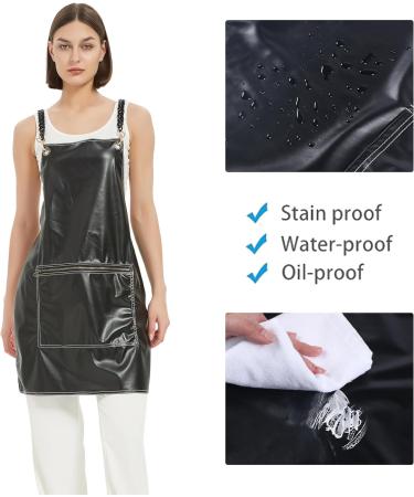 MIKI WELL Hair Stylist Apron - Adjustable Apron with Pockets Black Bark - Buy Online on GoSupps.com