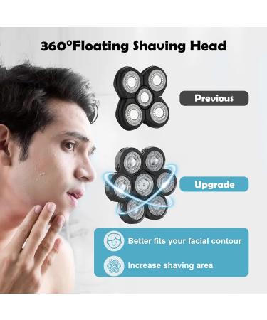 7D Electrical Shaving Head - Universal Replacement Razors for Electric Shavers | Fast Double Ring Hair Clipper (Black) - Buy Online on GoSupps.com