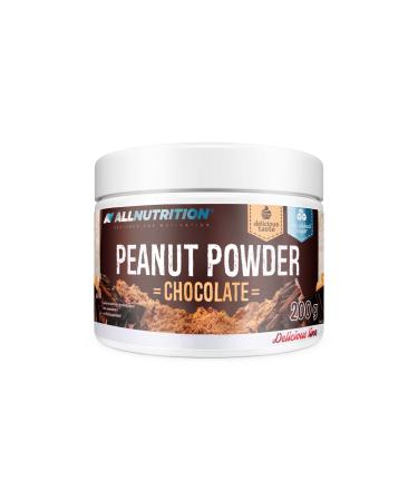 ALLNUTRITION Sugar Free Peanut Powder - Low Fat Peanut Butter - No Sugar Peanut Cream with 50% Protein - Low Calorie Sweets - No Palm Oil - Vegan and Keto Friendly - 200g Chocolate