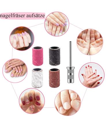 Luckaide 201-Piece Grinding Sleeve Nail Cutter Set - Nail Miller Attachments & Grits for Perfect Manicure & Pedicure Care | International Shipping Available - Buy Online on GoSupps.com