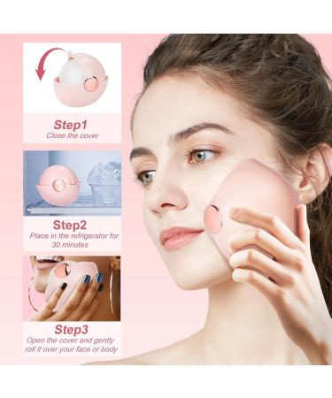 Portable Ice Roller for Face & Eyes - Pink Face Massager for Puffiness & Pain Relief | Women's Skincare Gift - Buy Online on GoSupps.com