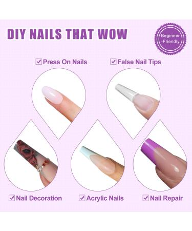 NXJ INFILILA Nail Glue - 5 PCS Strong Adhesive for Press-On Acrylic & Fake Nails - Professional Repair Glue 0.10oz - Buy Online on GoSupps.com