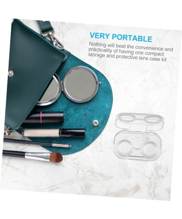 Buy Gleavi Mirror Eye Care Set - 3 Sets 8 Pieces Transparent Glasses & Lentil Containers for Organized Storage - International Shipping Available - Buy Online on GoSupps.com