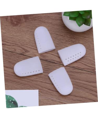 DOITOOL Silicone Gel High Heel Protectors - 2 Pair Big Toe Caps for Toe Relief and Cushioning - Size 2, White - Buy Online on GoSupps.com