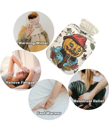 Naanle Halloween Pumpkin Heat Bottle - 1L Hand & Foot Warmer for Pain Relief | MITED Transparent Hot Water Bottle for Cold Therapy - Buy Online on GoSupps.com