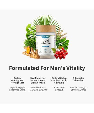 Snap Supplements Nitric Oxide Booster + Men's Daily Multi Vitamin Bundle 90 + 60 Capsules - Buy Online on GoSupps.com