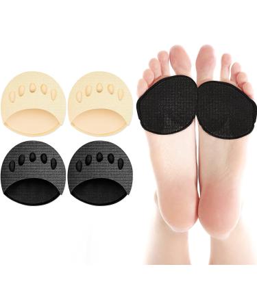 WLLHYF 2 Pairs Fabric Forefoot Pads for Women - Metatarsal & Ball of Foot Cushions for Pain Relief | Reusable & Invisible Socks - Buy Online on GoSupps.com