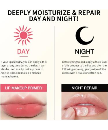 Lip Sleeping Mask Collagen Lip Balm Overnight Collagen Lip Butter with Peptide Complex Moisturizing and Nourishing for Dry Cracked Lips Lip Balm - Buy Online on GoSupps.com