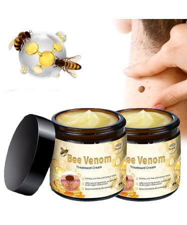 Bee Venom Comprehensive Cream Professional bee venom cream for Removing and Repair Bee Venom Skin Treatment Cream Natural Serum Suitable for All Skin Types (2 Pack)
